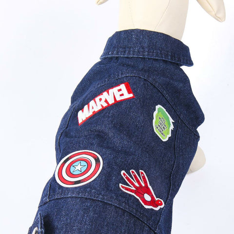 Dog coat Marvel Blue S